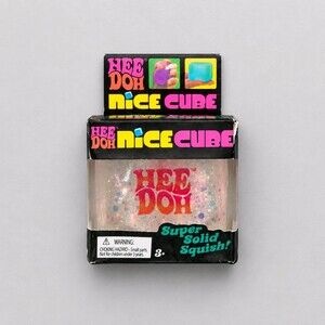 Hee Doh Nice Cube Sensory Toy Super Solid Squish Glitter Cube